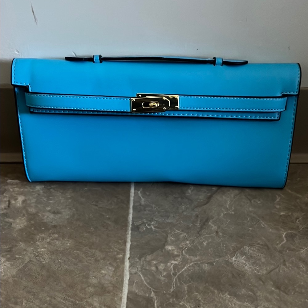 Elegant Blue Women's Clutch
